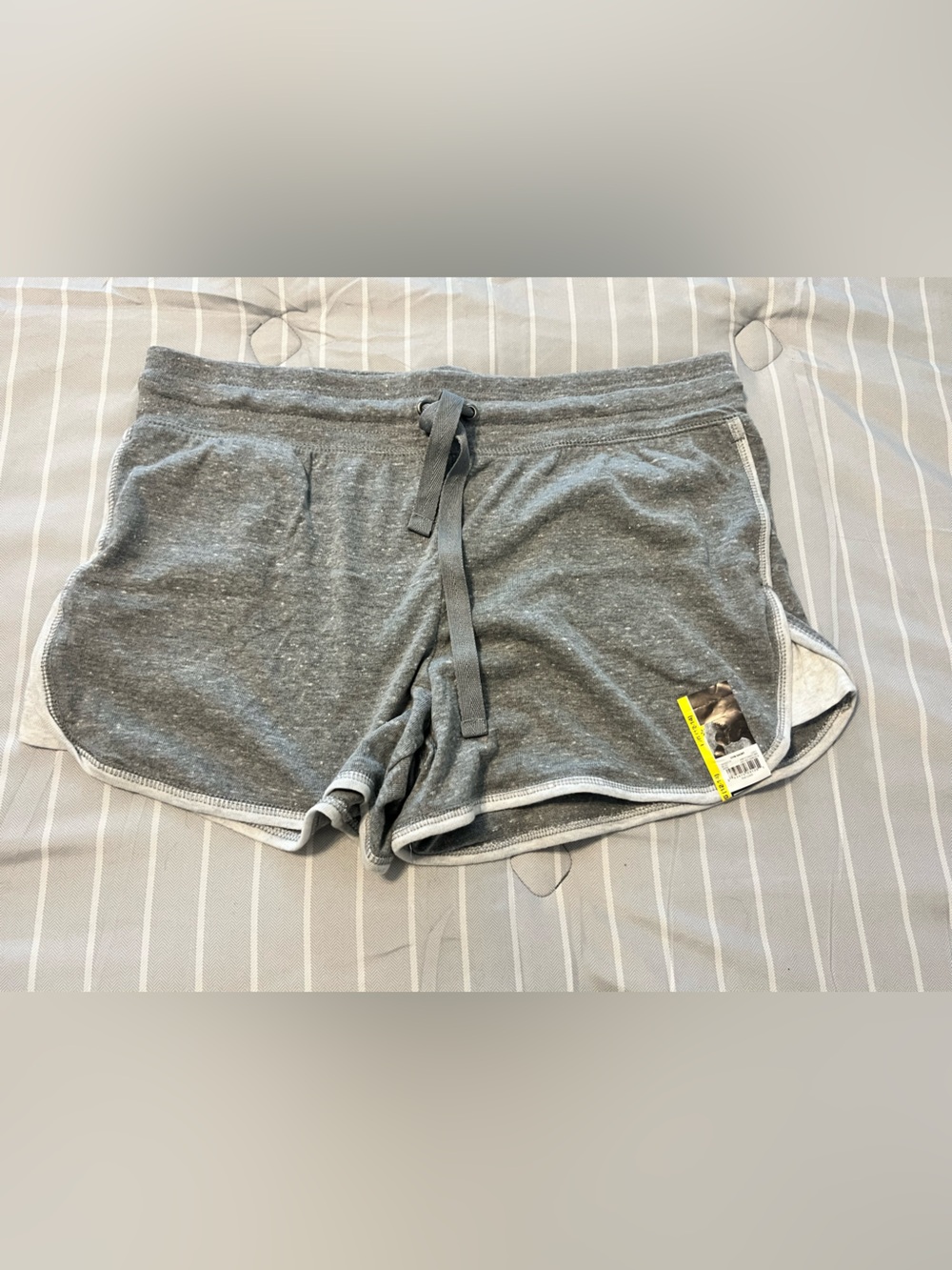 Women’s Gray Lounge Shorts with Drawstring